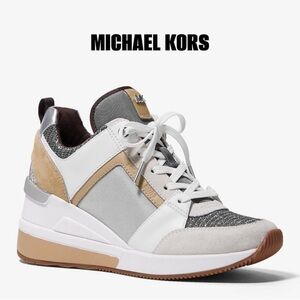 Michael - Michael Kors - Georgie Mixed-Media Trainer. Ladies 9.5.
